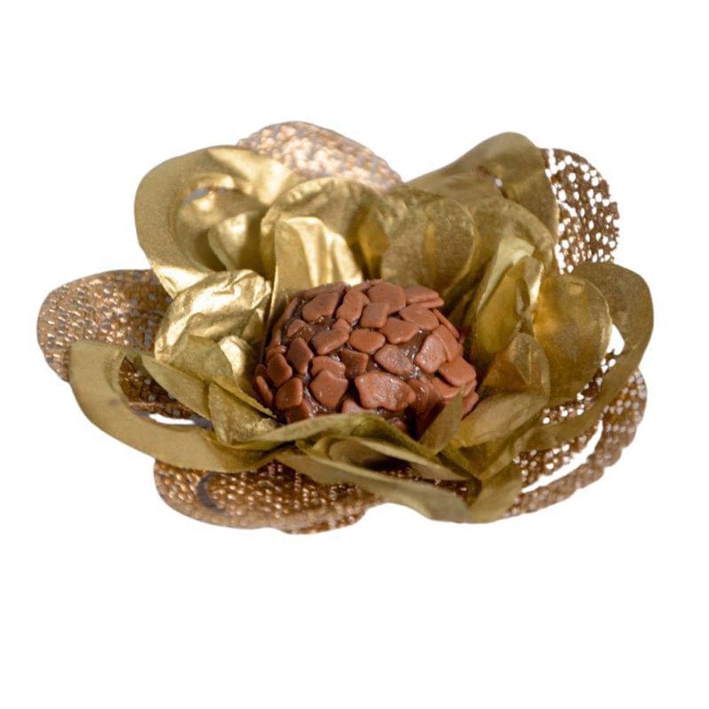 Forminha Nobile Dourada - Seda - 100 Unidades