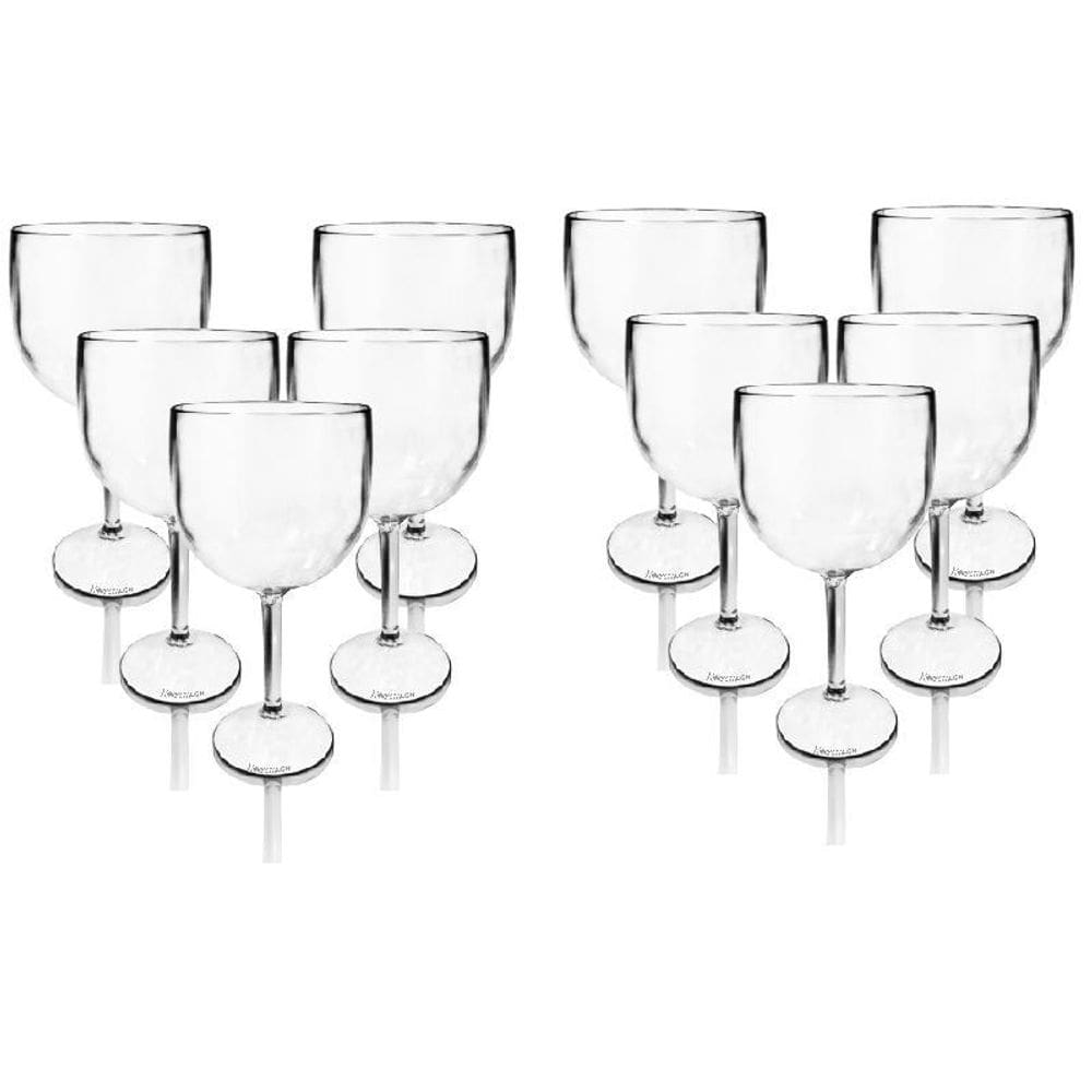 Jogo 10 Taças Para Gin Tônica Acrílico 550Ml Copo Gin