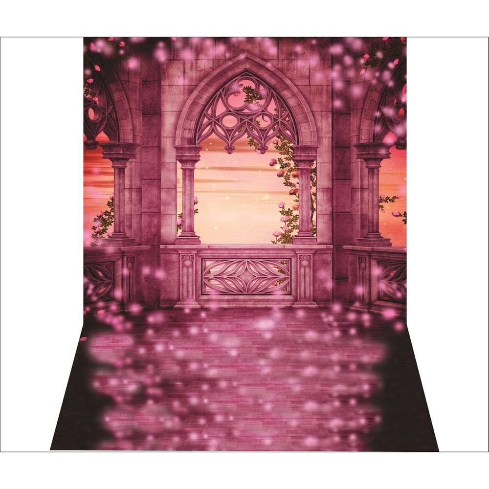 Fundo Fotográfico Castelo Fantasia De Princesa 1,50X2,20