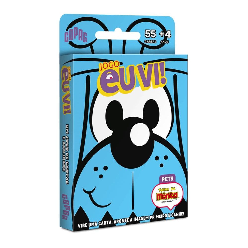 Jogo Cartas Copag Eu Vi! Turma Da Monica - Pets Pense Rapido Achou?