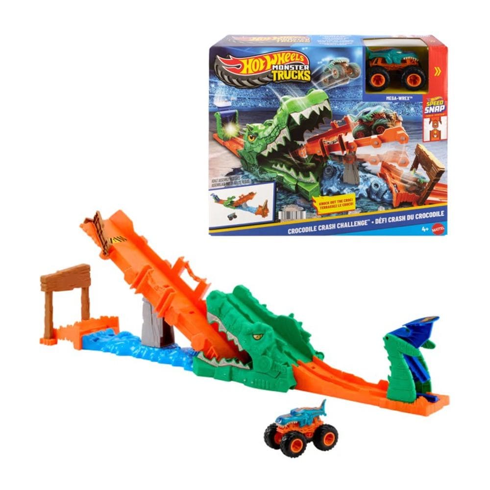 Hot Wheels Monster Trucks Desafio Ataque do Crocodilo - Mattel