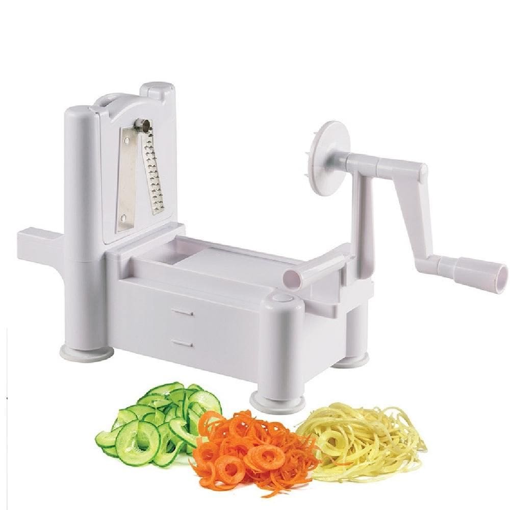 Fatiador Espiral Cortador Ralador Espiralizador Legumes 3 Laminas Manual Macarrao De Legumes Espaguete Vegetal Mesa Banc