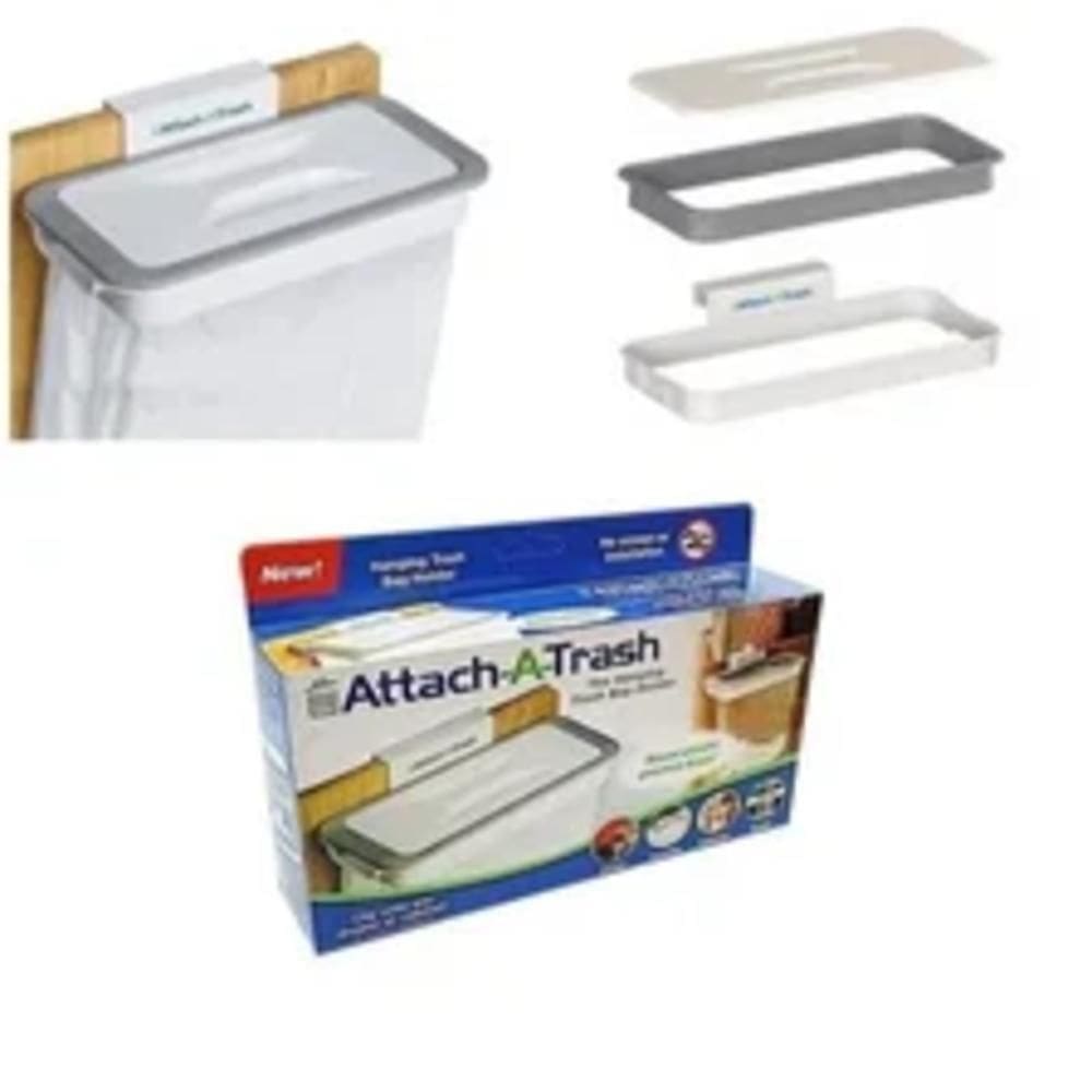 Lixeira Cozinha Portatil Com Tampa Suspensa Para Porta Pia Armario Cesto Acoplado Suporte Porta Sacos