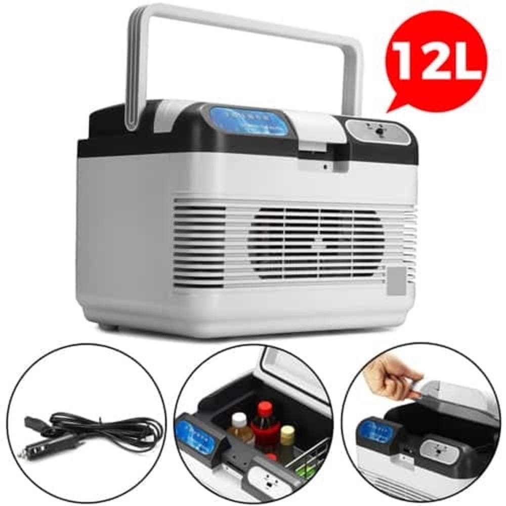 Geladeira Refrigerador Aquecedor Mini Cooler 12L Portatil Resfria Frigobar 2 Em 1 Carro Barco Completo