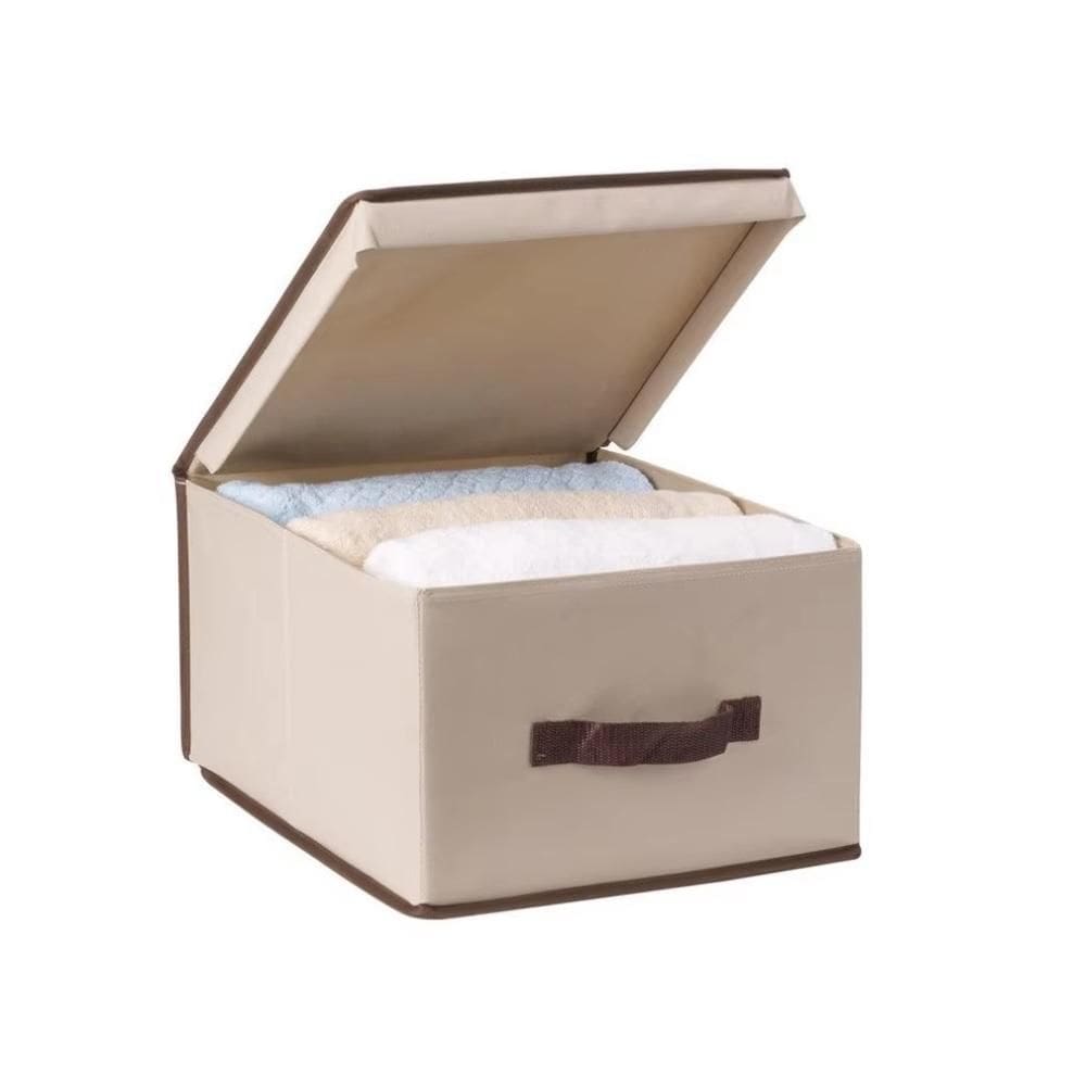 Caixa Organizadora Porta Lençol Toalha Dobravel Empilhavel Desmontavel Closet Armario