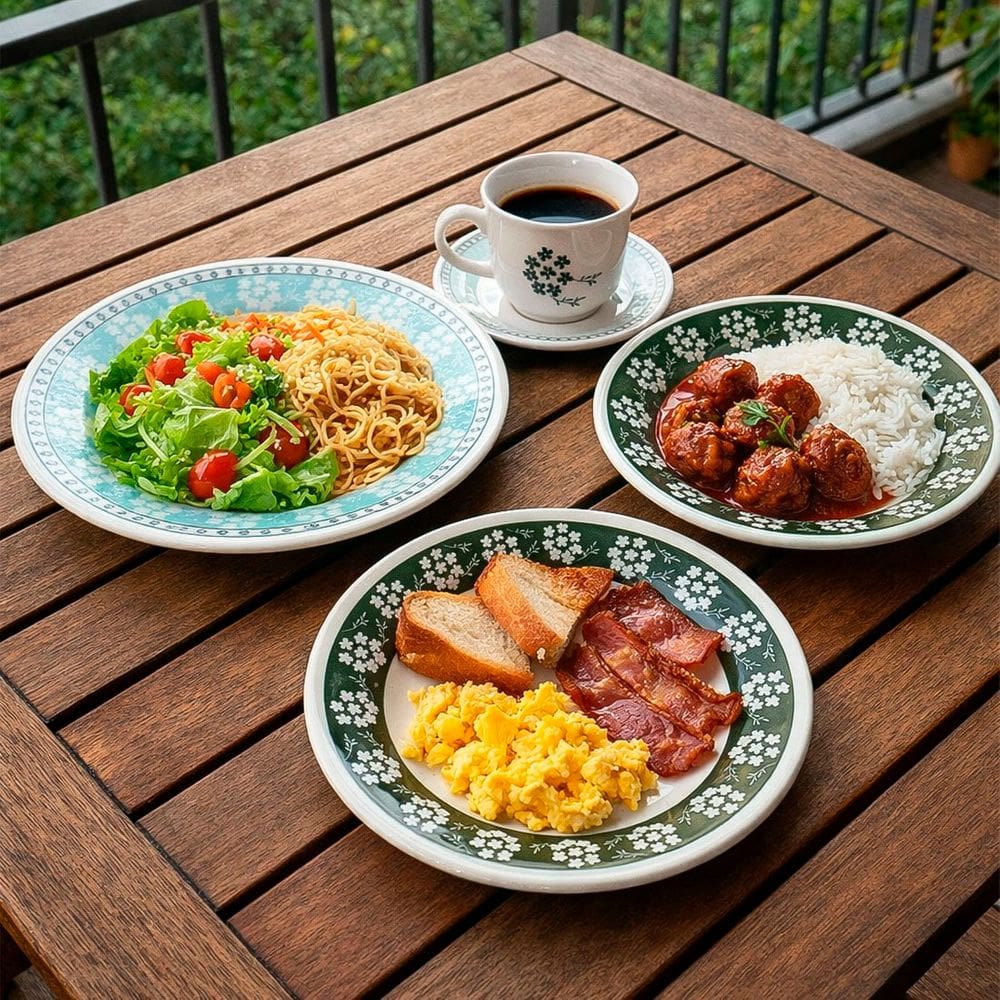 Aparelho Jantar Donna Bosque Oxford Kit Jogo 60pçs 12Pessoas