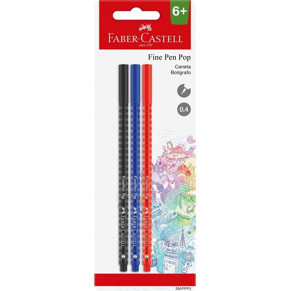 Caneta Ponta Fina 0.4mm Fine Pen Pop - Faber Castell