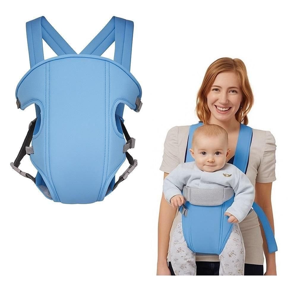 Canguru Bebe Azul Confortavel 3 Posicoes Ate 15kg Ergonomico Mochila Carregador Crianca