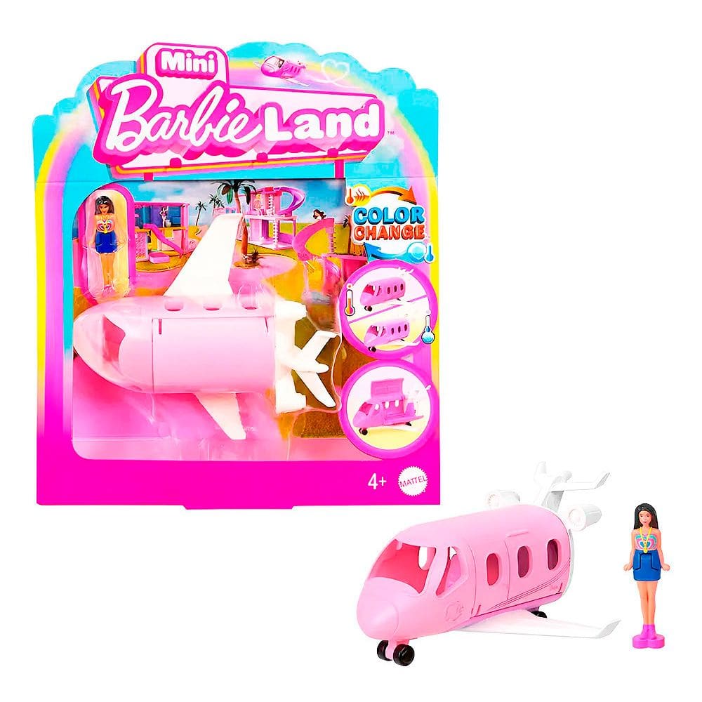 Boneca Barbie Mini Barbieland Avião dos Sonhos HYF38 HYF40 - Mattel