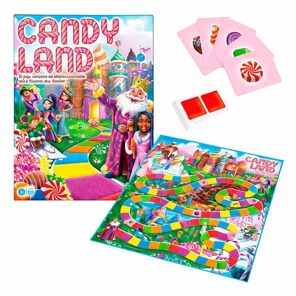 Jogo Candy Land Quem Chegará Primeiro ao Castelo dos Doces A4813 - Hasbro