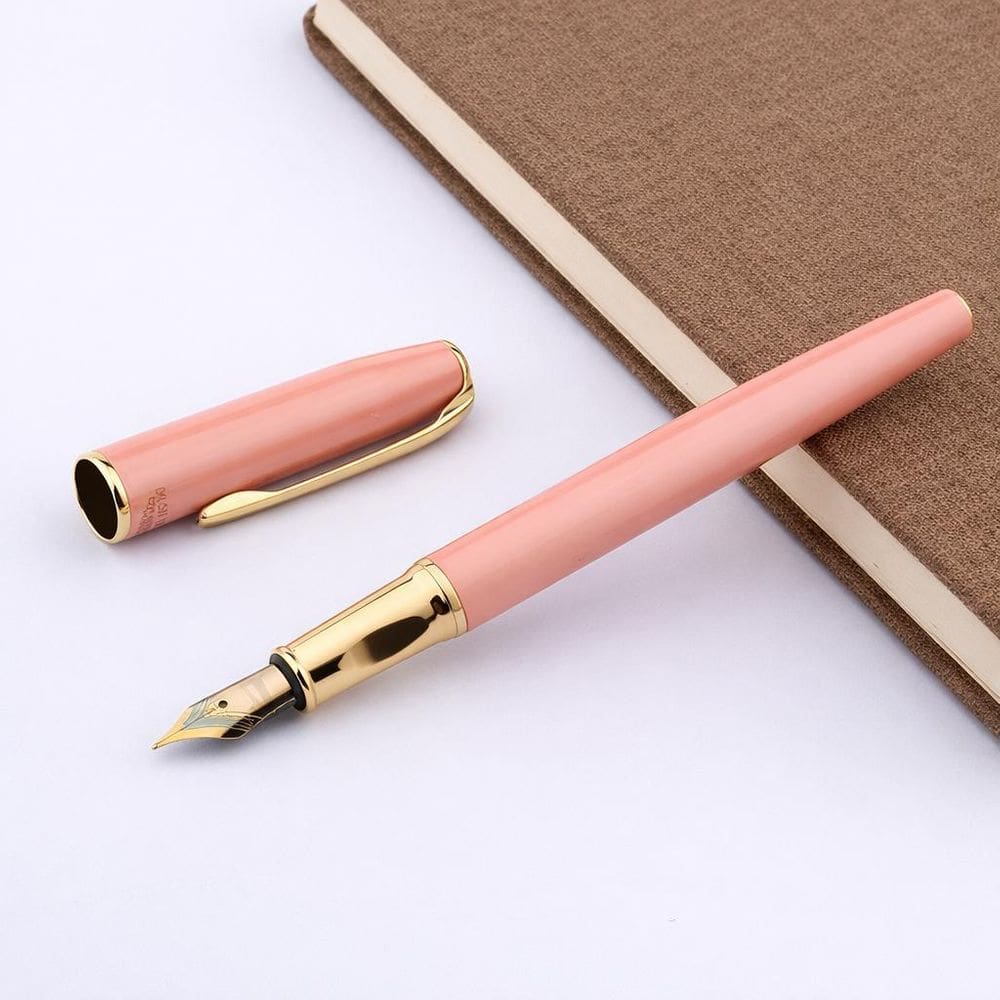 Caneta Tinteiro Executiva Caligrafia 0,5Mm Rosa Ponta Fina