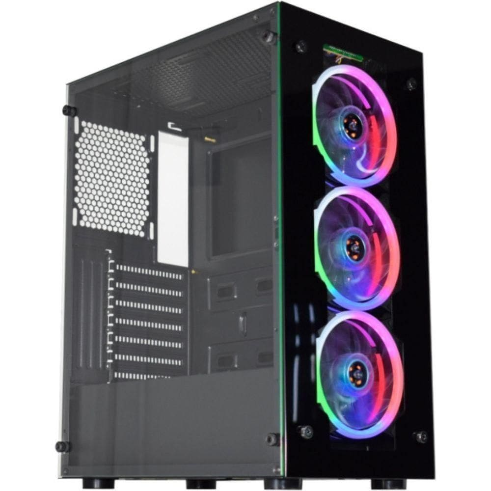 Gabinete Gamer Kmex Led Rgb - Cg10h3
