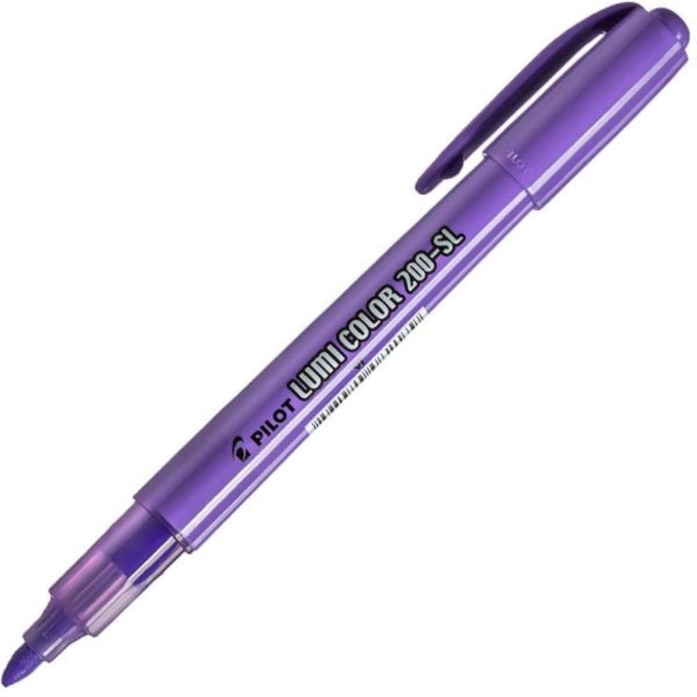 Caneta Marca Texto Lumicolor 200-Sl Violeta 12unid - Pilot