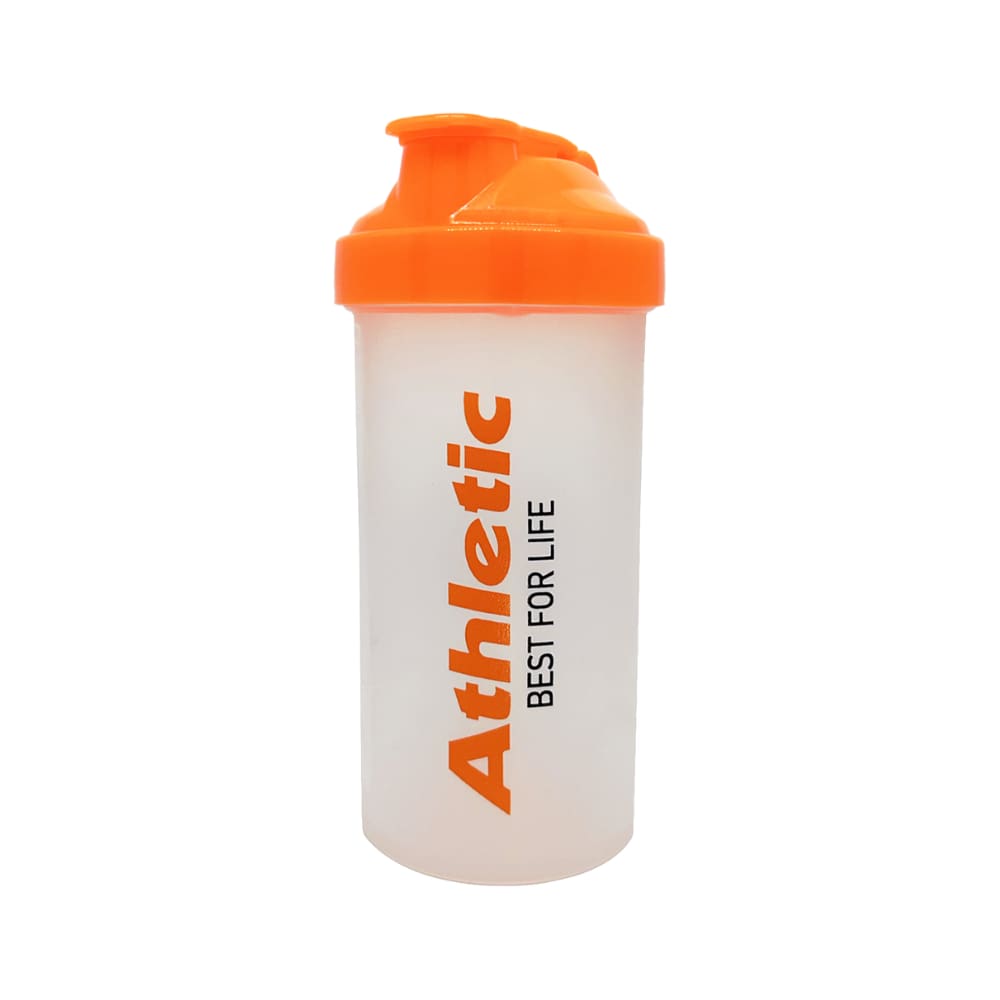 Coqueteleira Athletic 700 ml Shaker Antivazamento Livre de BPA com Marcação de Medidas Cor Laranja