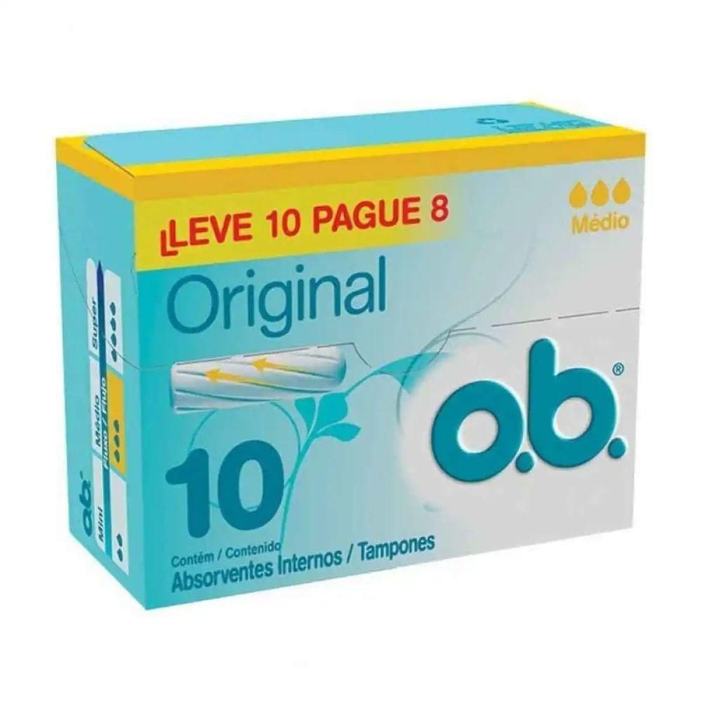 Absorvente Interno Médio 10 Unidades Ob