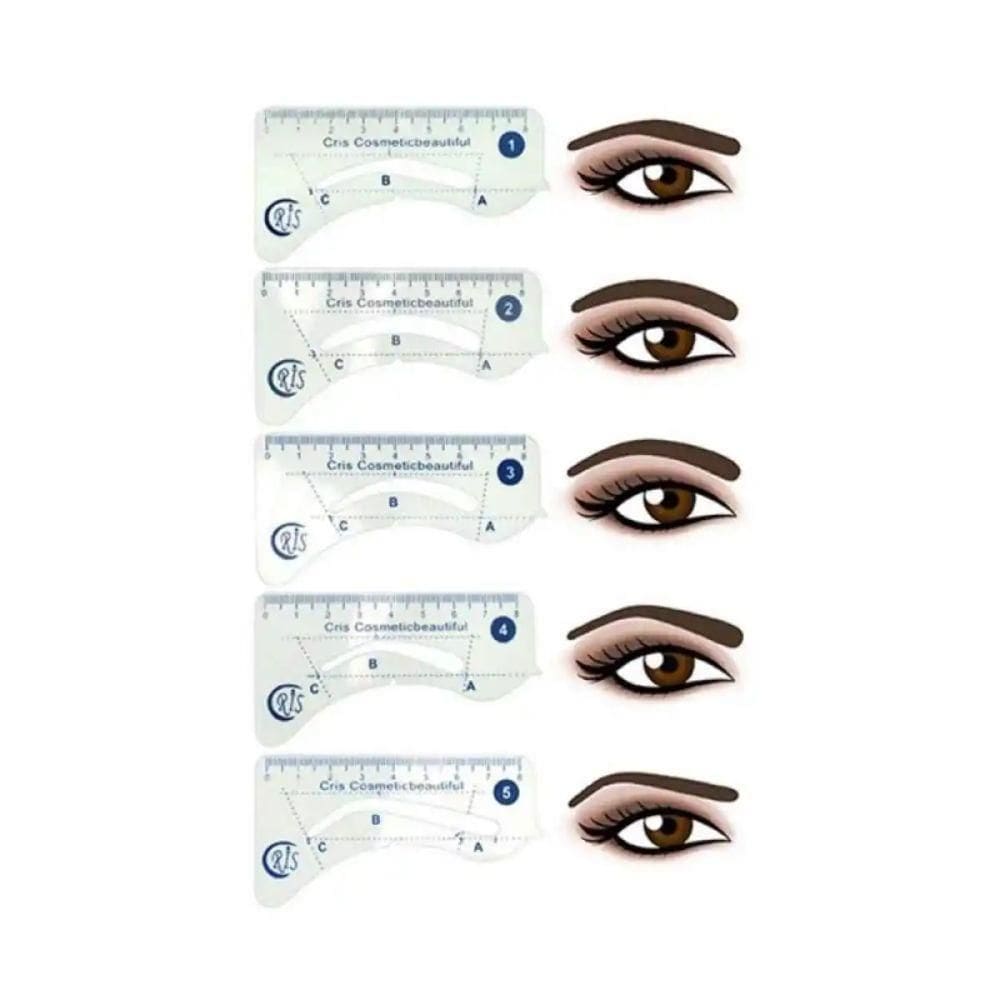 Kit De Desenho Com Régua Para Sobrancelhas 3310 Santa Clara