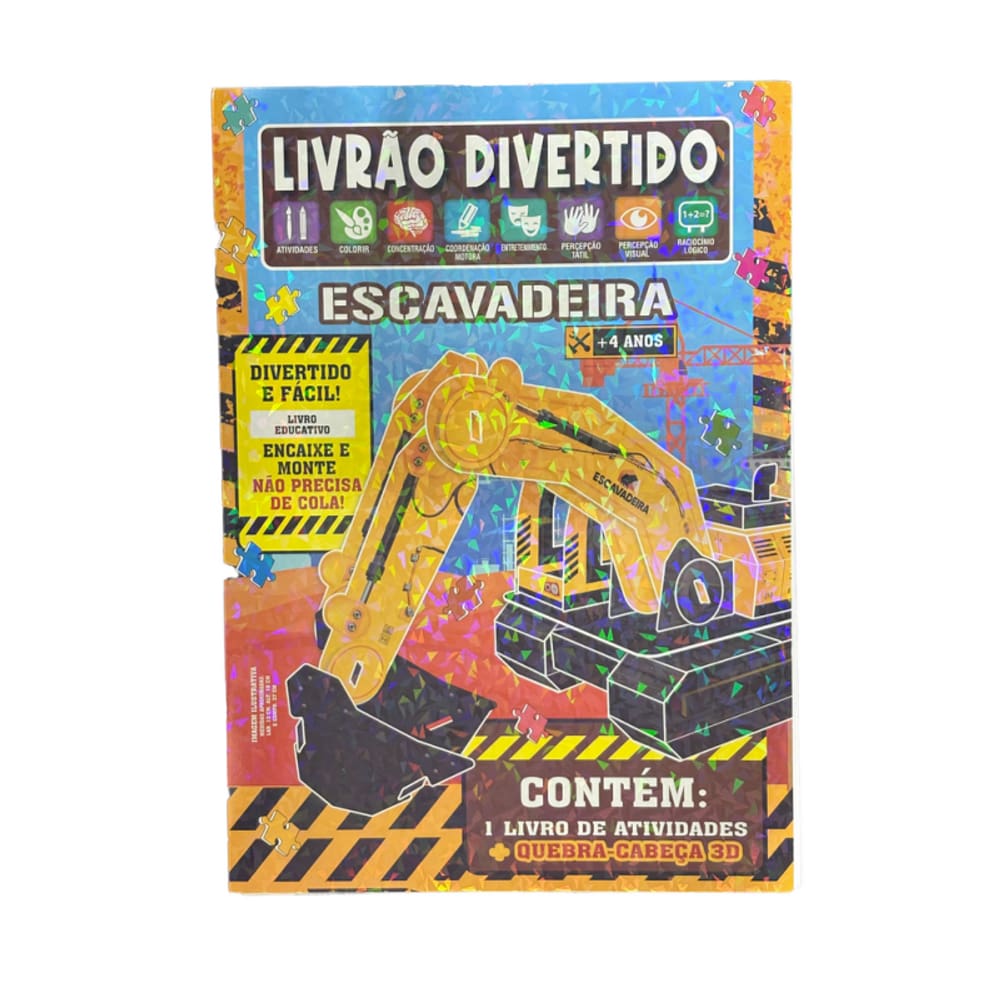 Livrão Divertido - Escavadeira