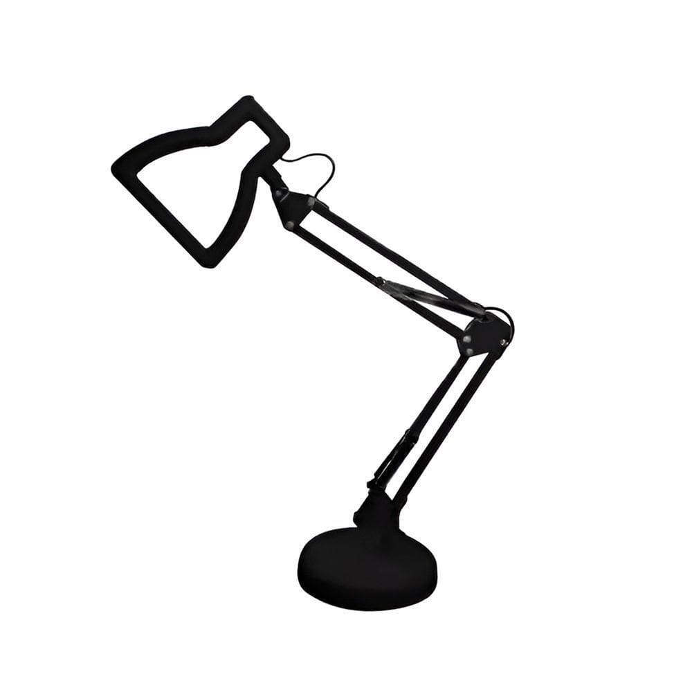 Luminária De Mesa 3d Lâmpada Dimerizável Led Preto - Design Moderno E Elegante Para Casa E Escritório