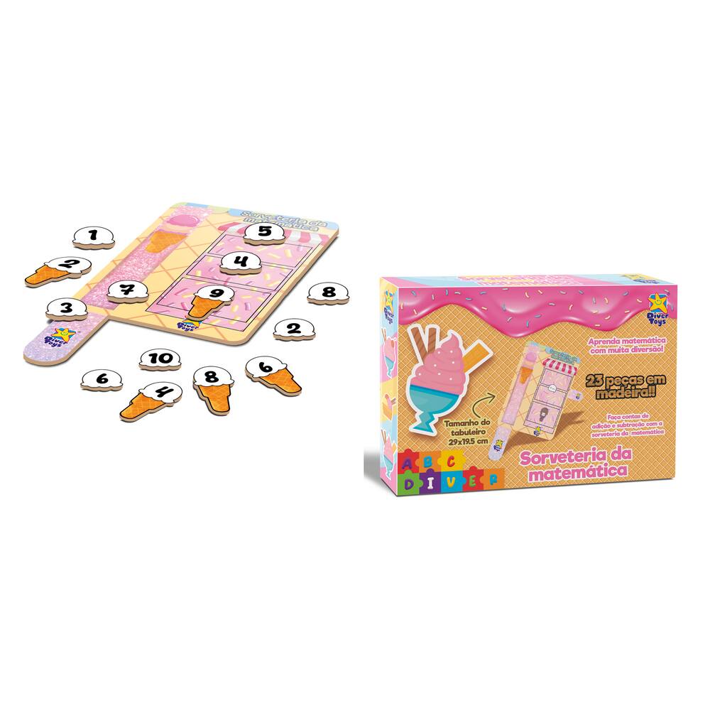 Quebra Cabeça - Sorveteria da Matemática - Divertoys