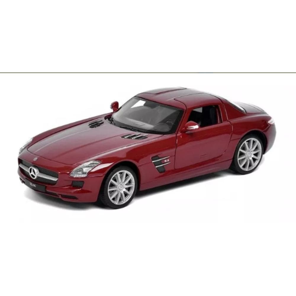 Miniatura Mercedes Benz Sls Amg 1:24 Welly Bordo
