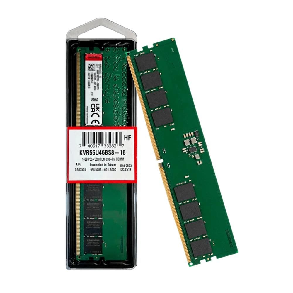 Memoria Kingston Ddr5 16Gb 5600Mhz - Kvr56u46bs8-16