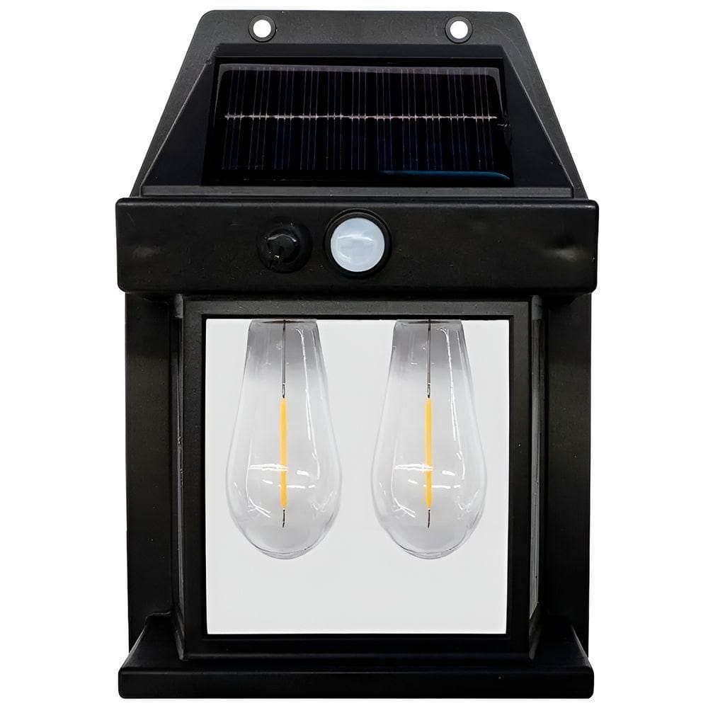 Luminária Solar Led Com Sensor De Presença Ip65 Para área Externa - Estilo Arandela Iluminação Decoração Led Solar