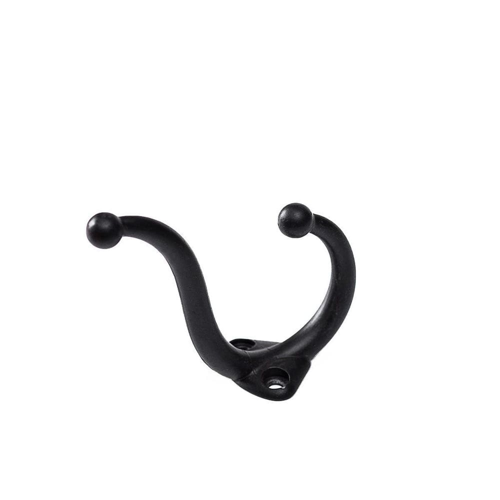 Kit 100 Ganchos Cabides Duplos Preto - Telis Ferragens