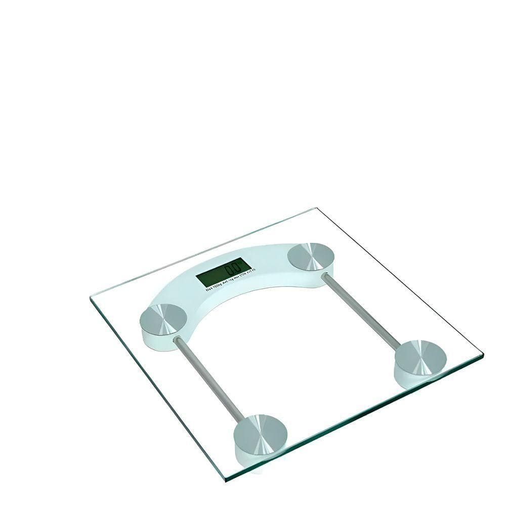 Balança Digital Para Banheiro Em Vidro Temperado Com Display Lcd – Alta Precisão Até 180kg