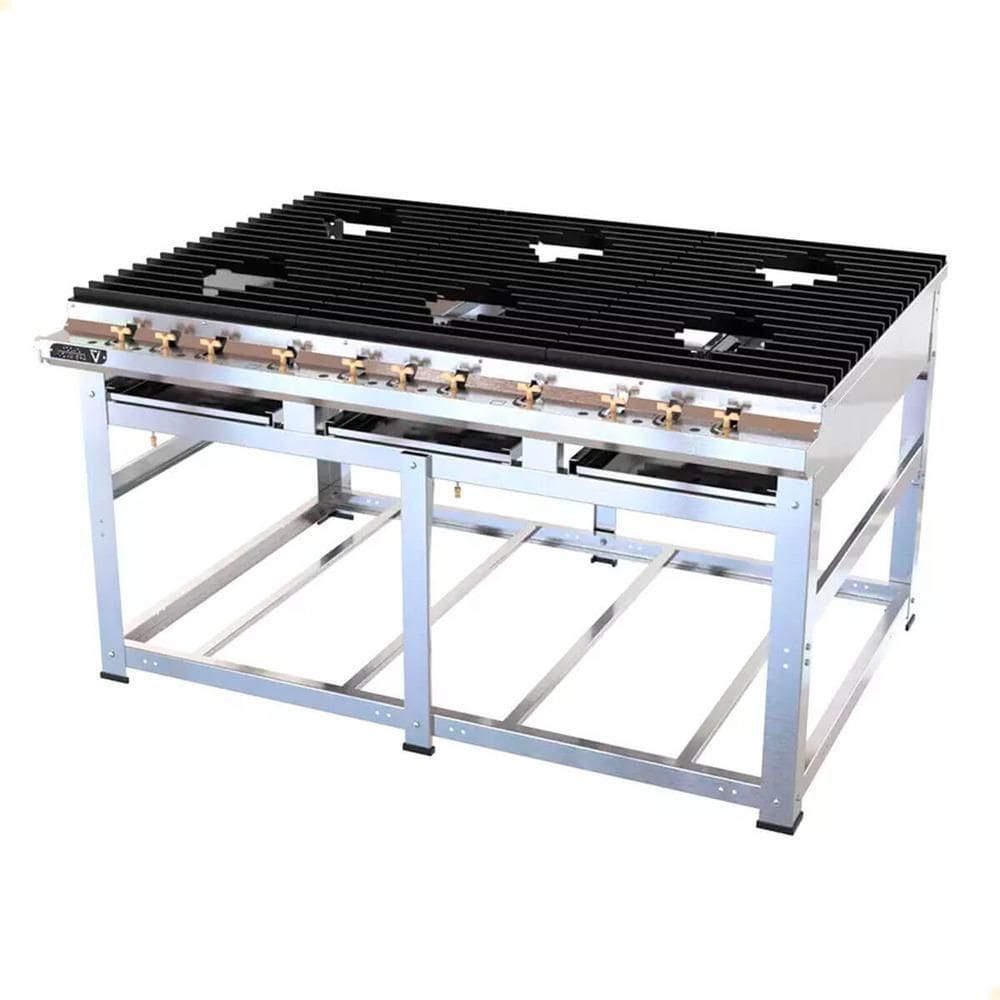 Fogão Industrial Nova Era 6 Queimadores Grandes Venâncio A Gás Sem Forno NEV32 57478