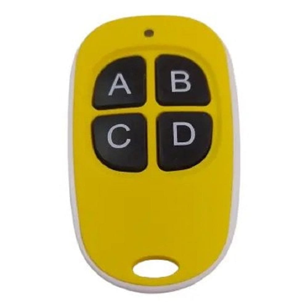 Controle para Portao 433Mhz compativel com PPA RCG GAREN Unystem AGL Intelbras Cronnos (Codigo Fixo) - ECO AMARELO