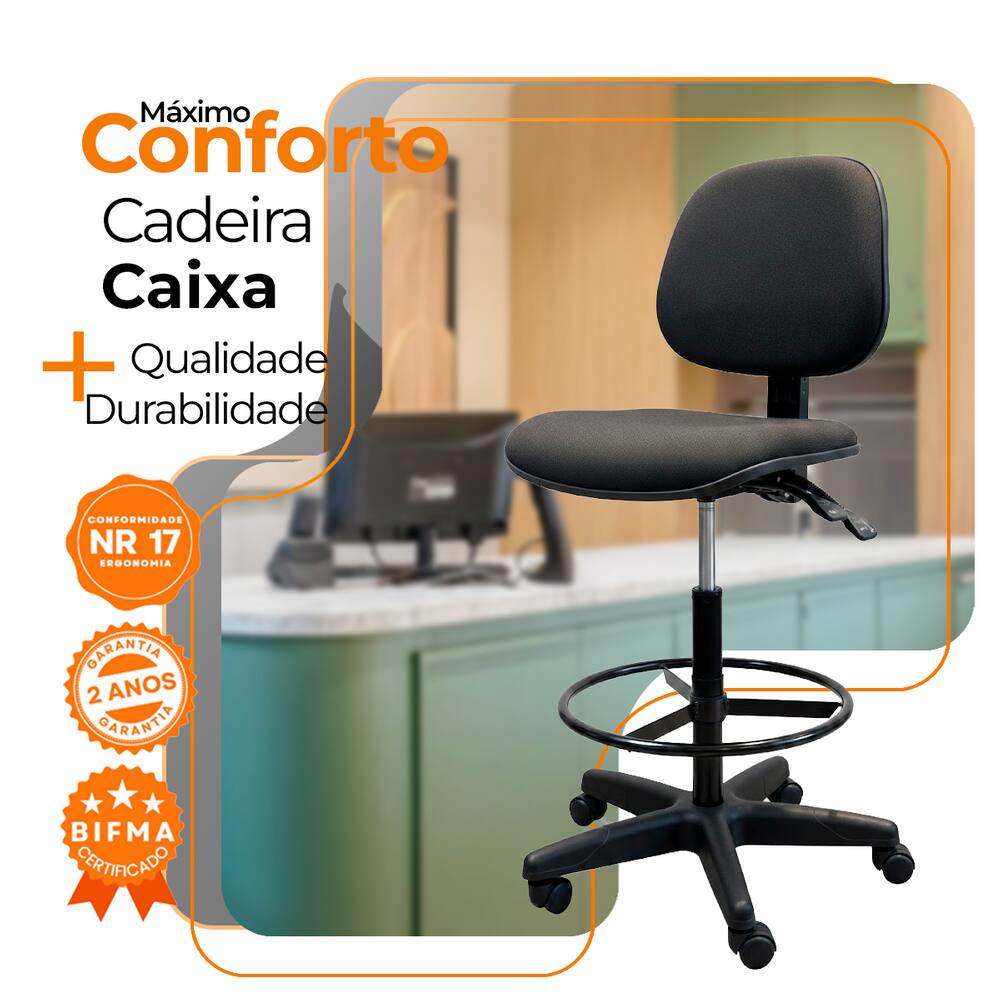 Kit 2 Cadeiras Caixa Alta Oficial Operativa | Extra