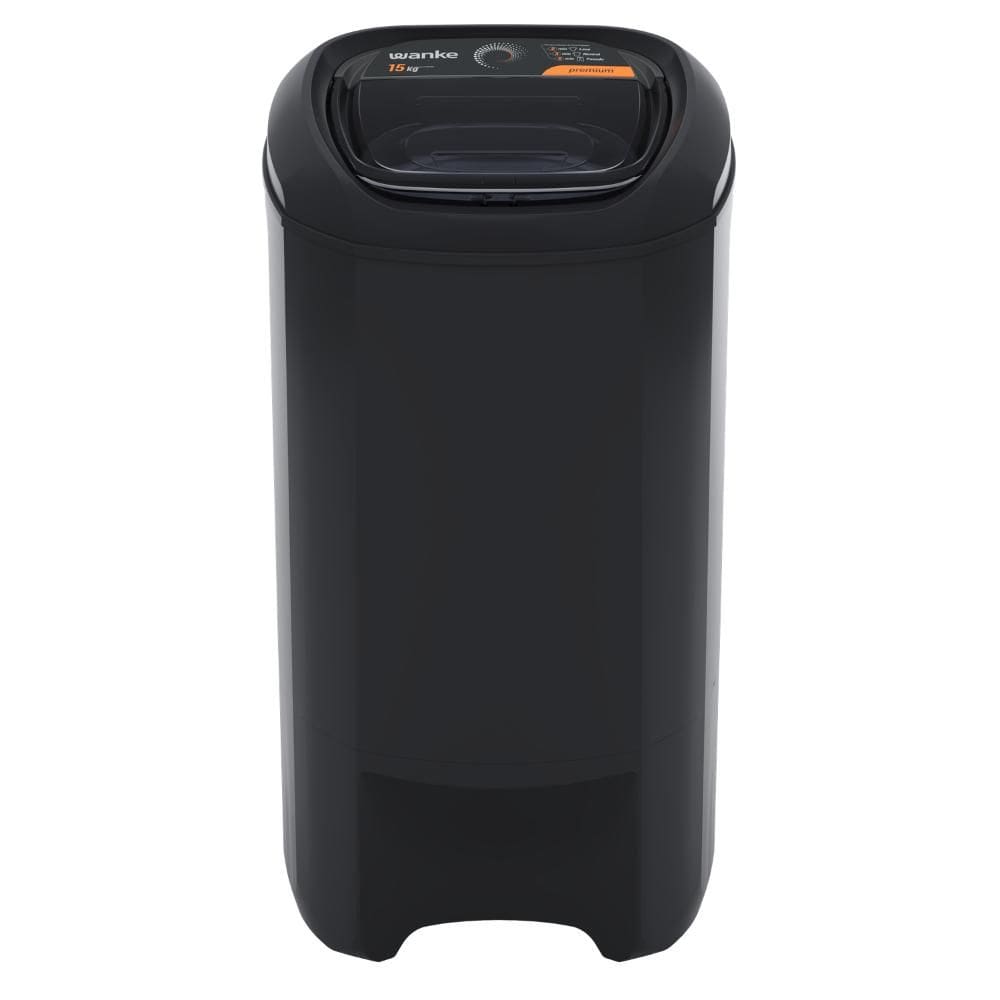 Centrífuga de Roupas Wanke Premium CWAT150 15kg Preta Classe A 3 Programas 127V