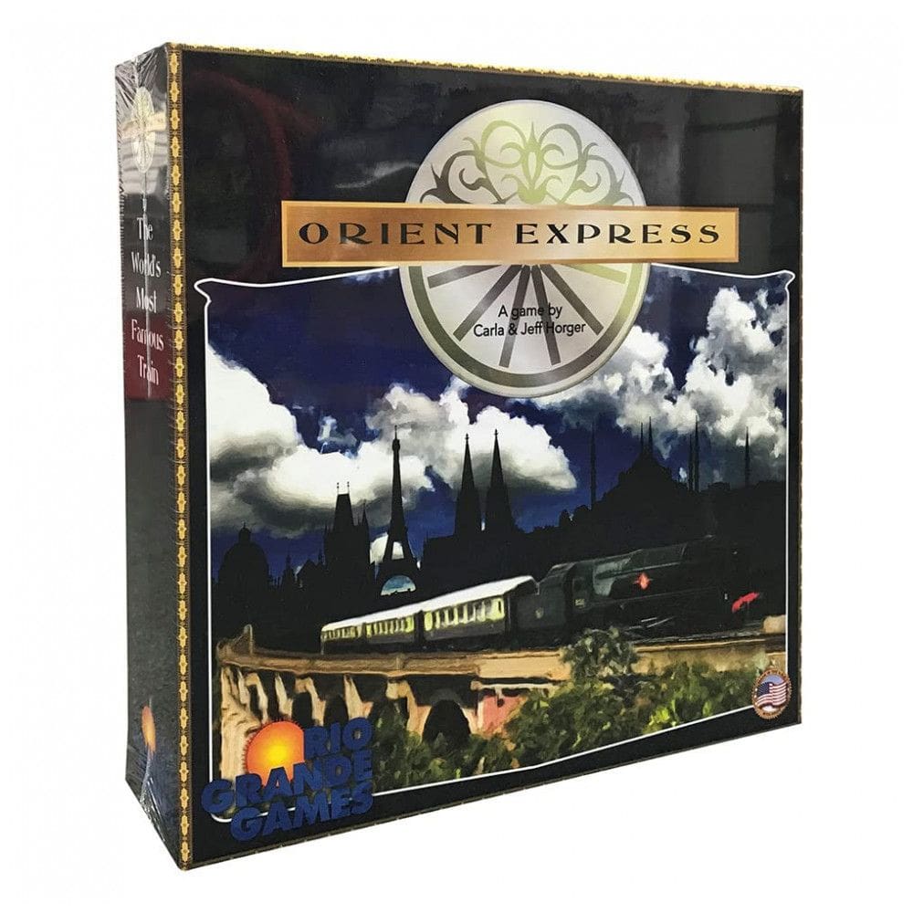 Jogo de Estratégia Expresso do Oriente 2 a 4 Jogadores, Para Maiores de 14 Anos, RIO GRANDE GAMES RIO529, Preto