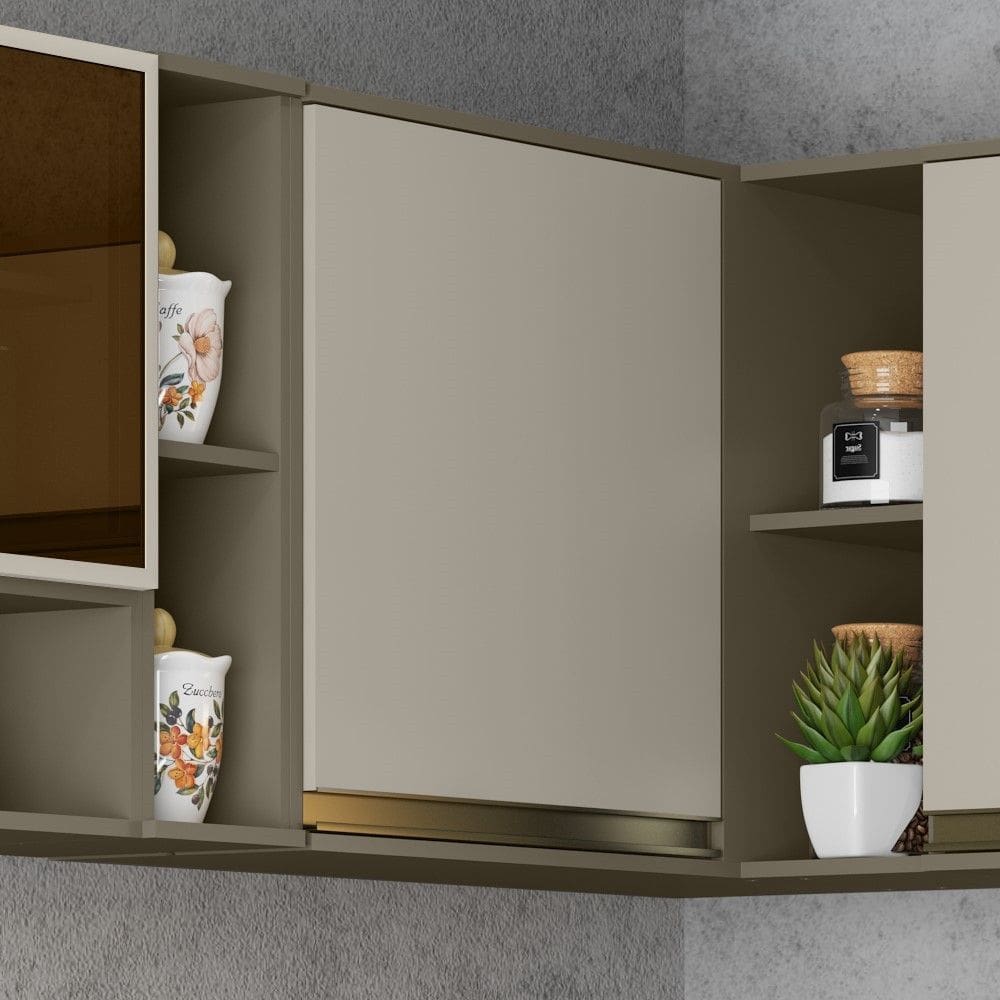 Armário Aéreo de Cozinha 60 Cm 1 Porta Connect Henn