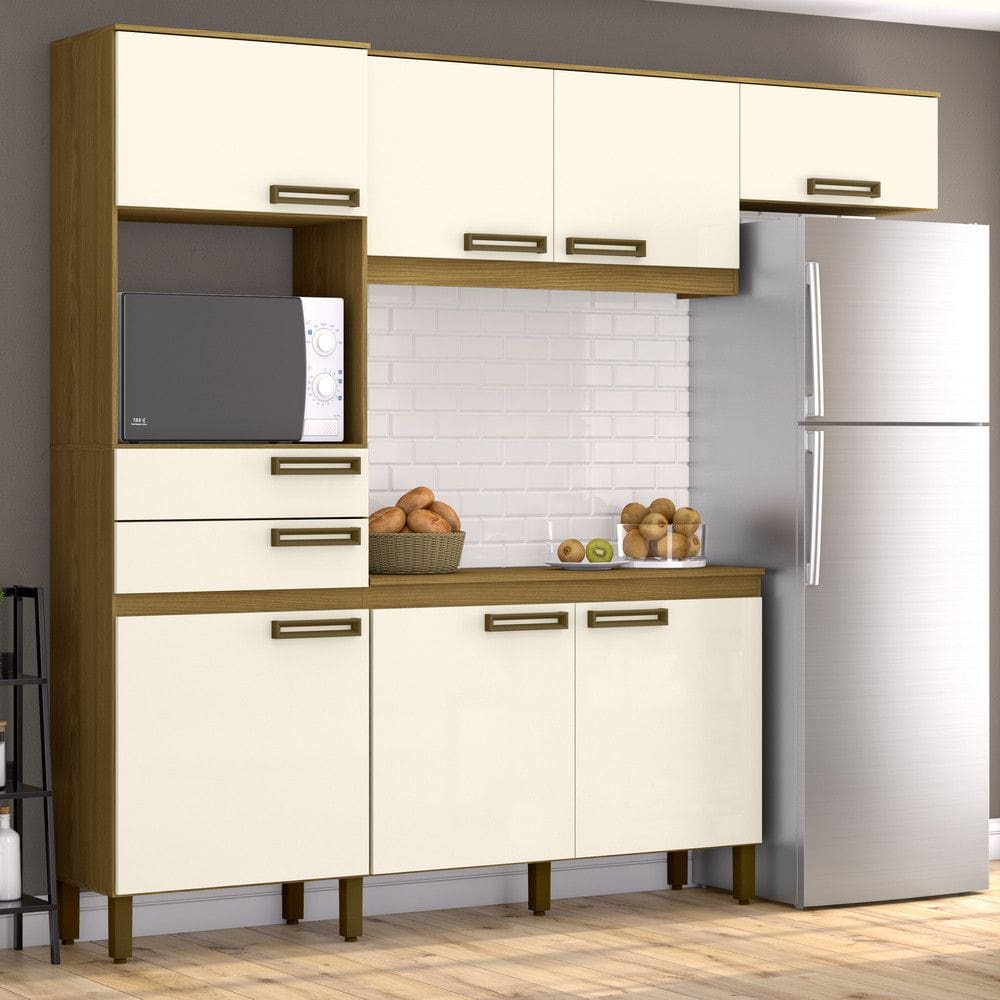 Cozinha Compacta 7 Portas 2 Gavetas B107 Briz