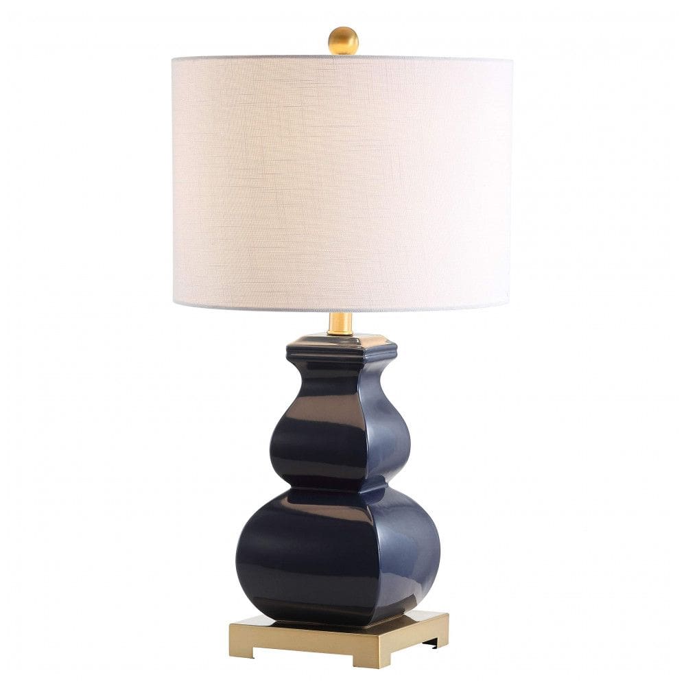 Abajur Luminária de Mesa em Cerâmica, Estilo Contemporânea com 64 cm de Altura para Quarto, Sala de Estar e Escritório, 110V 100W