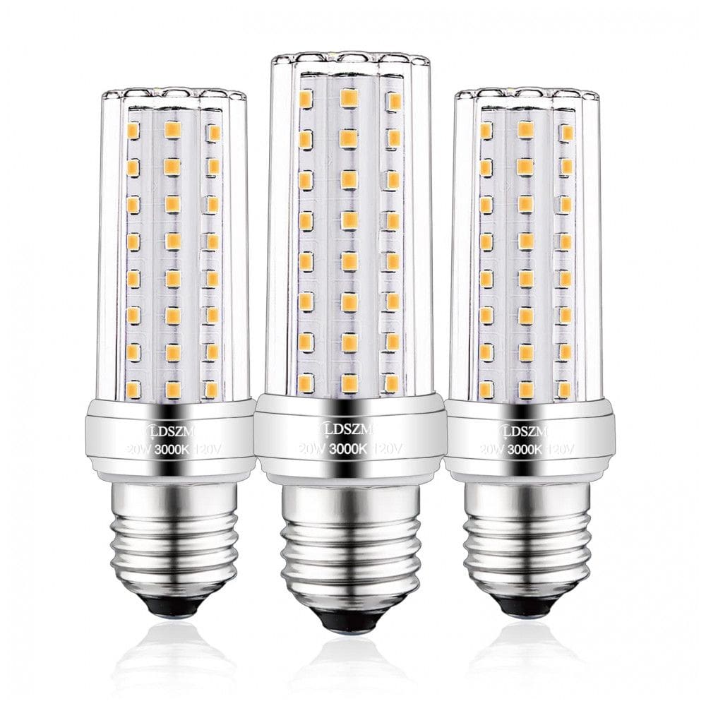 Pacote com 3 Lâmpadas de LED de 20w 2000 Lúmens Equivalente a 150w 3000K Branco Quente E26E27 não Dimáveis para Ventilador de Teto,LDSZM