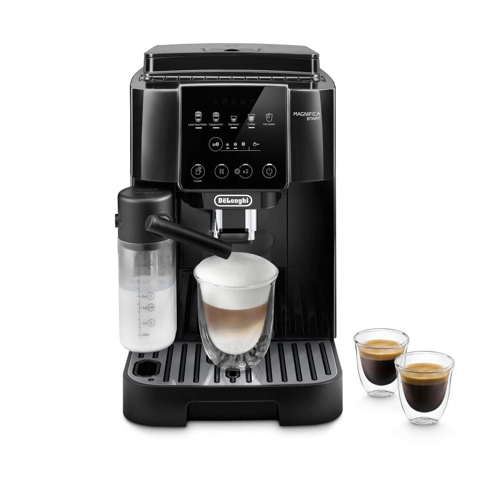 Máquina Automática de Café Expresso DeLonghi Magnifica Start com Espumador de Leite Automático, Moedor Integrado, 5 Receitas com Um Toque,