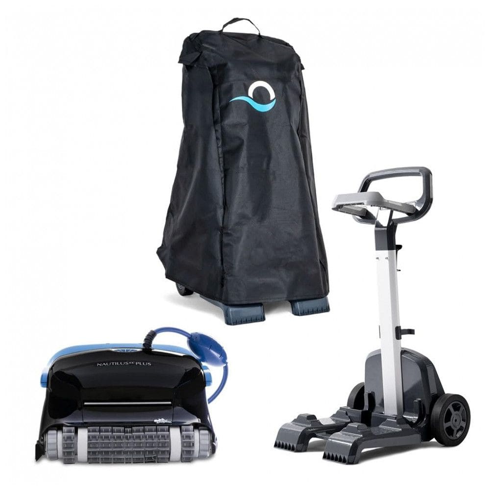 Aspirador Robótico para Piscina Dolphin Nautilus CC Plus Wi-Fi Preto, Limpeza Automática com Controle via App, Para Piscinas Até 15 m