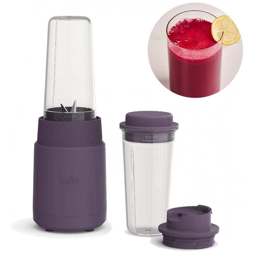 BELLA Rocket Blender Boost 6 Peças, Liquidificador Portátil com Motor 240W, Aço Inoxidável, Livres de BPA, Design Compacto e Prático