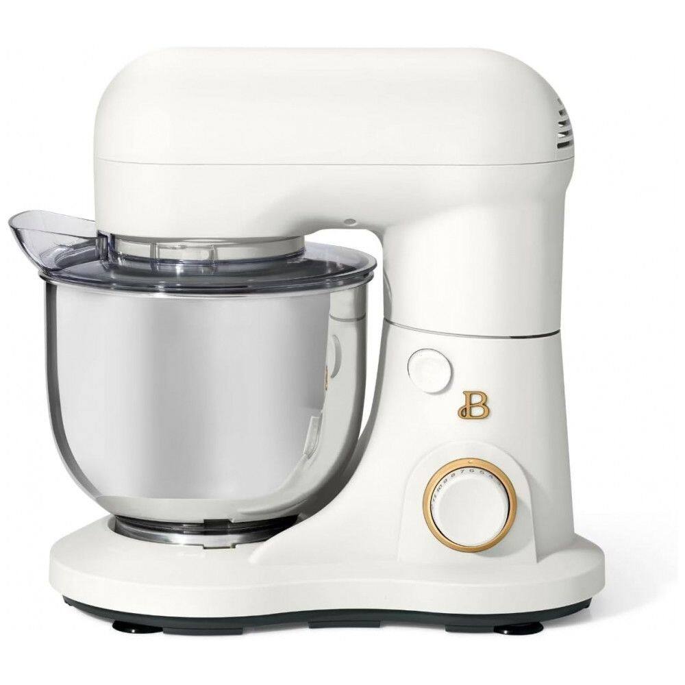 Batedeira planetária Beautiful 5,0L branca com tigela inox, 12 velocidades, cabeça basculante, 300W, 110V