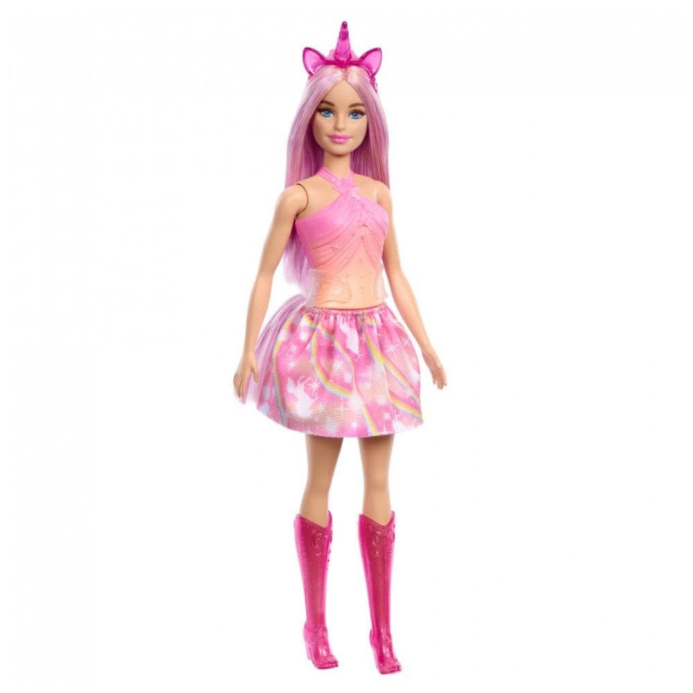 Barbie Unicorn Rosa A Touch of Magic com cabelo fantasia e acessórios de unicórnio 2024