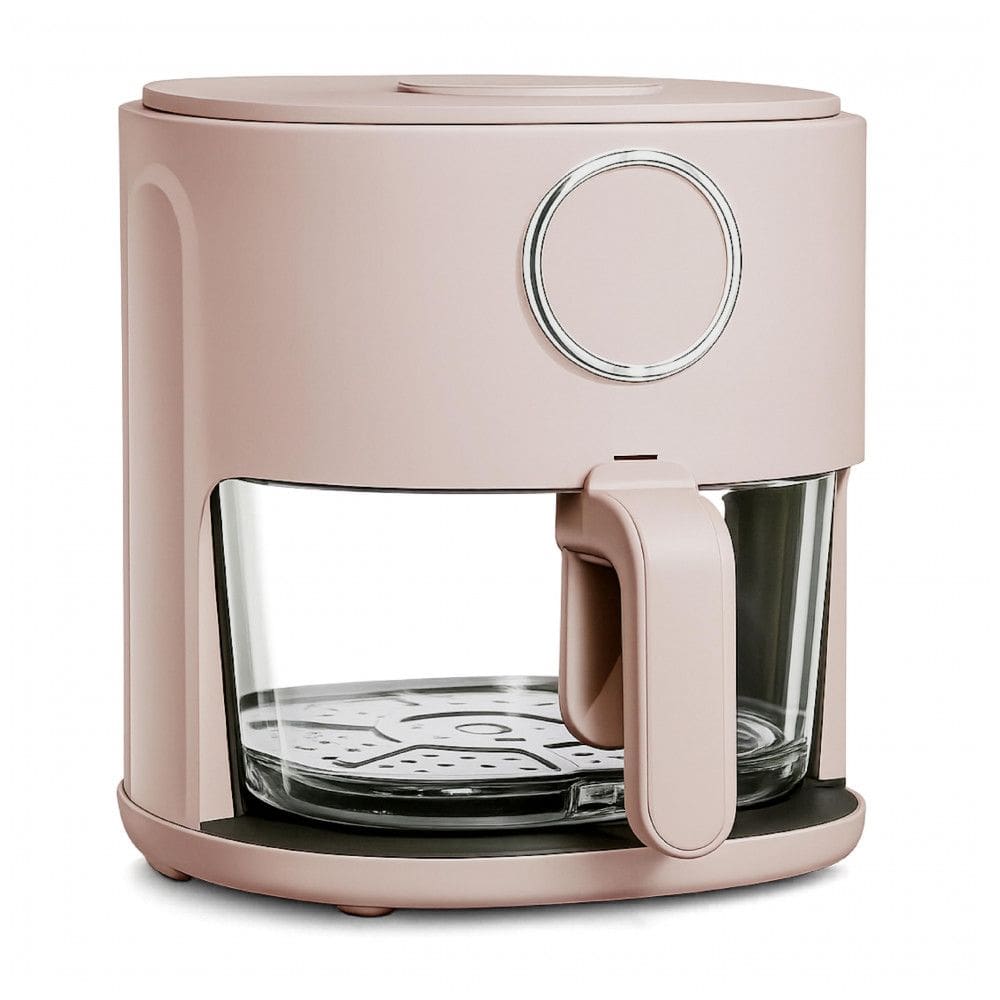 Fritadeira Elétrica Air Fryer COOK WITH COLOR rosa 3,8L Cesta de Vidro 6 Programas 1200W 110V