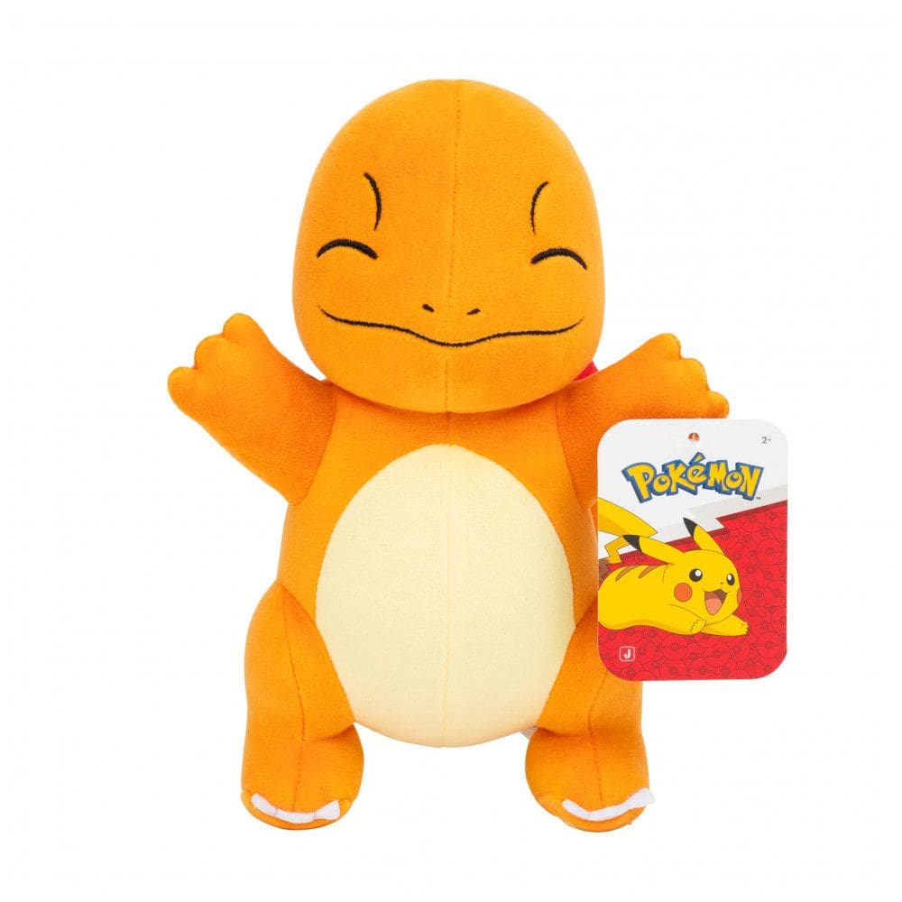 Pelúcia Pokémon Charmander 20 cm Laranja em Poliéster Wicked Cool Toys