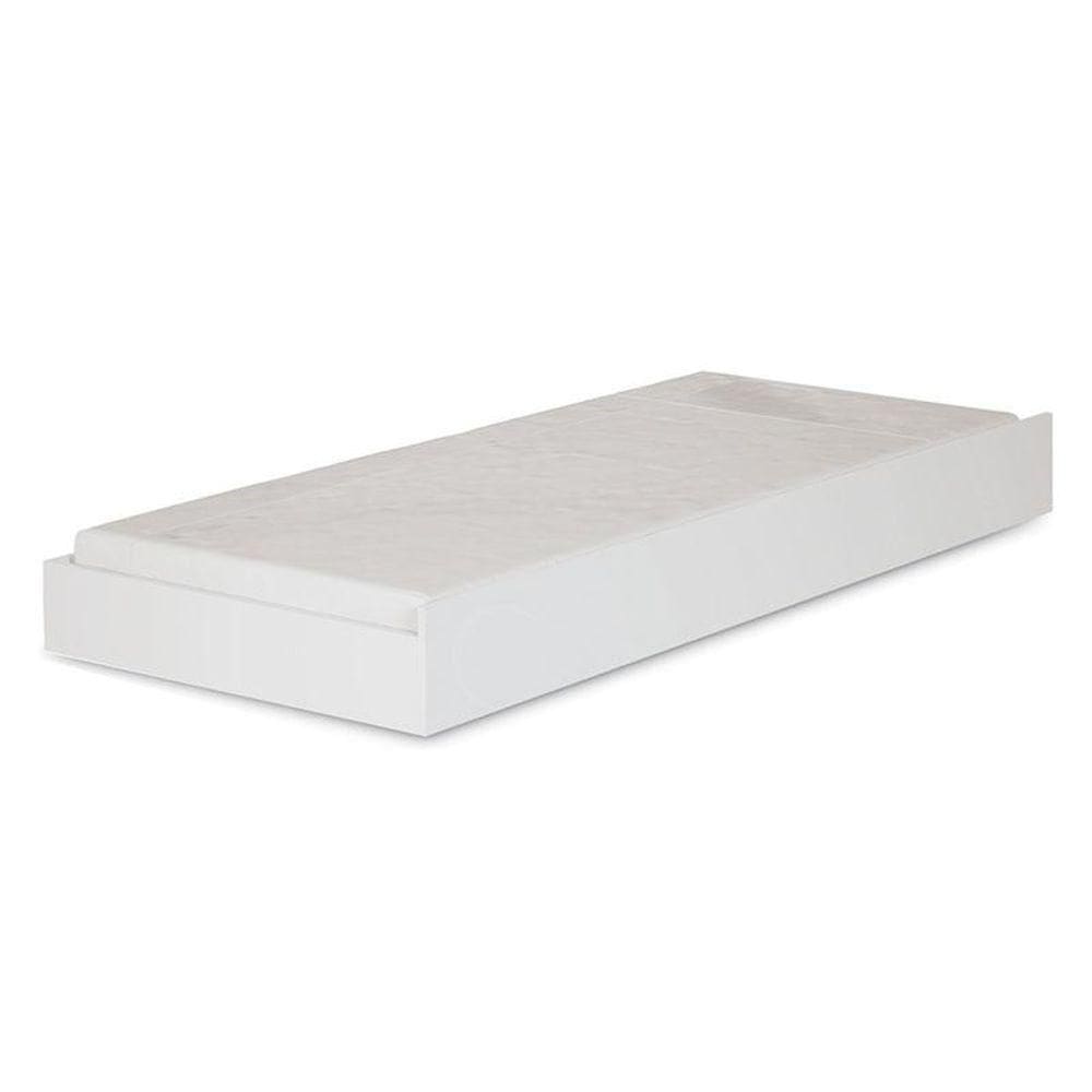 Cama Auxiliar Branco Brilho - Santos Andirá