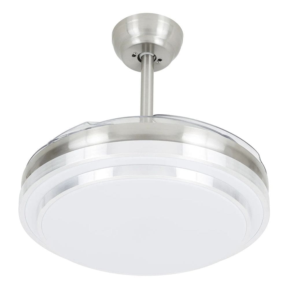 Ventilador Teto Cromado 110cm Controle Remoto - Aliseu