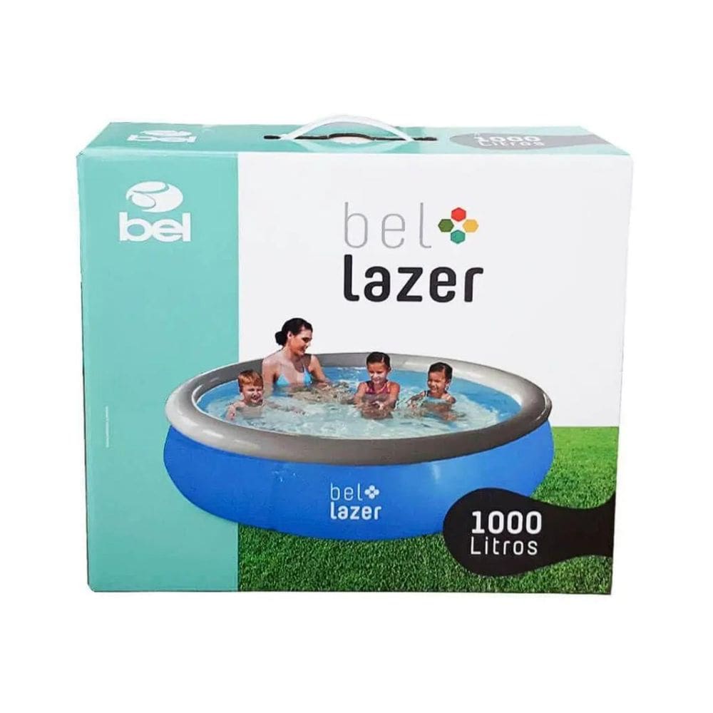 Piscina Inflavel 1000 Litros Azul - Bel Fix