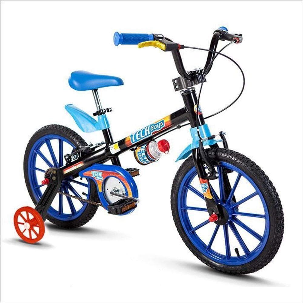 Bicicleta Aro 16 Tech Boys Azul - Nathor