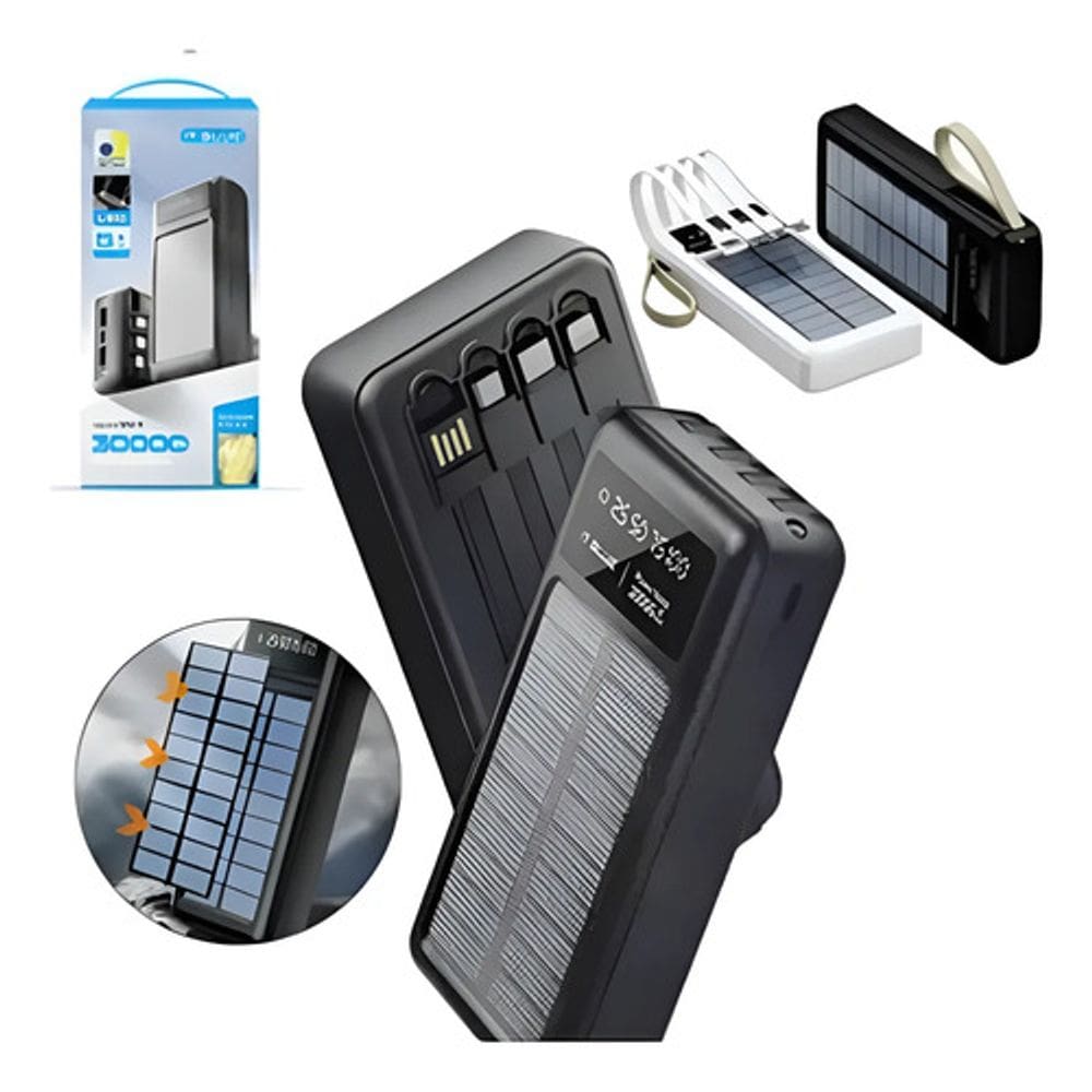 Carregador Portátil Power Bank Energia Solar 30.000mAh MAX  It-Blue
