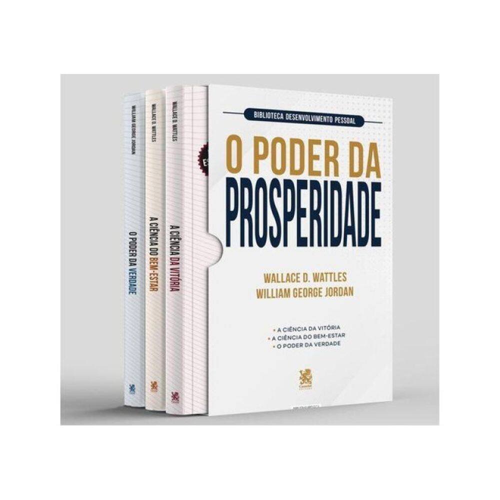 Biblioteca Desenvolvimento Pessoal: O Poder Da Prosperidade - Box Com 3 Livros